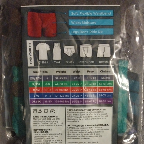 Fruit of the Loom Boys Gray And Green Boxer Briefs 3 Pack - Picture 2 of 2